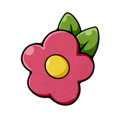 cute retro bear hello spring and summer