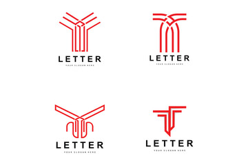 T Letter Logo, Modern Letter Style Vector, Design Suitable For Product Brands With T Letter