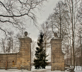 old gates in winter © EVGENII