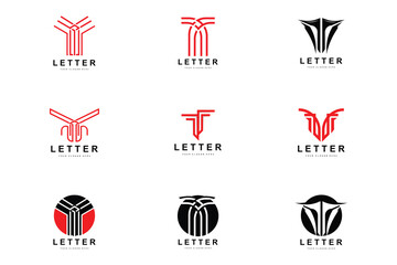T Letter Logo, Modern Letter Style Vector, Design Suitable For Product Brands With T Letter