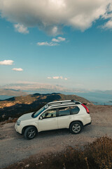 suv car travel concept Lefkada island Greece
