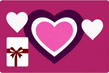 Gift card loving heart