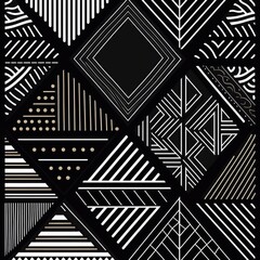 Geometrisches Linienmuster, , made by Ai, AI-Art