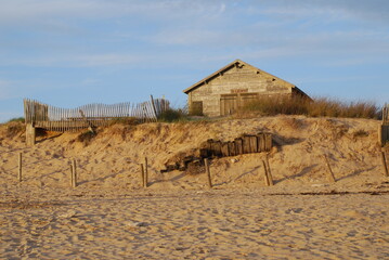 Cabane sur la plage