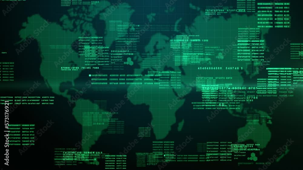 Poster technology digital cyberspace with digital data abstract background, data analysis and global networ