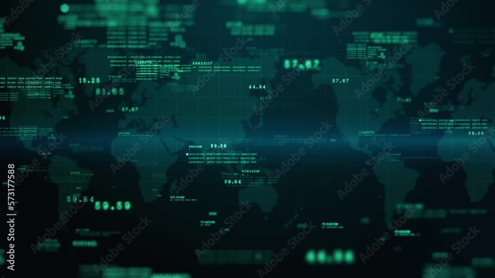 Poster digital data abstract background with technology digital cyberspace, data analysis and global networ