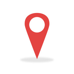 Location map pin icon illustration