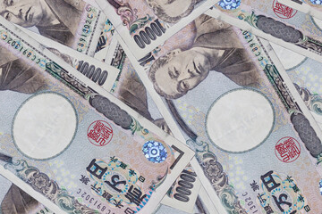 経済イメージ　大量の紙幣