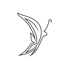 ILLUSTRATION OF LINES SHAPE LIKE A BUTTERFLY