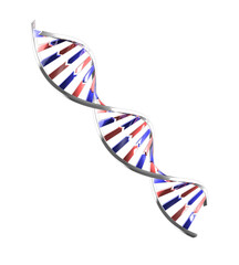 Obraz premium dna molecule Structure isolated in transporent background, Medical science background. 3d rendering