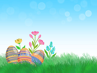 Fototapeta na wymiar Easter Egg Background