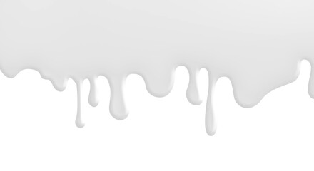 milk or cream dripping graphic element