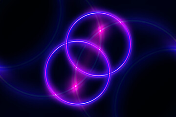 circles background with 2 overlaying elements