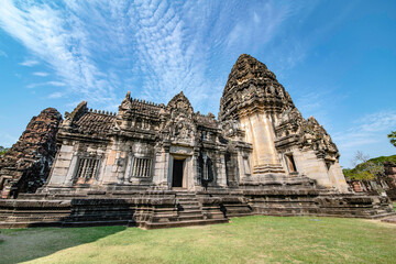 Phimai stone castle An ancient Khmer castle located in the historical park, Phimai District, Nakhon Ratchasima