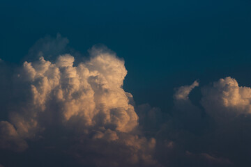 Dramatic  sky during a storm as background, texture, pattern.