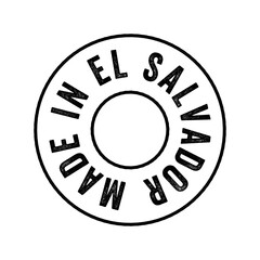 Made in El Salvador text emblem stamp, concept background