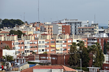 vista parcial de la fachada marítima de Tarragona