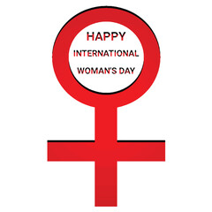 Fototapeta premium Women's Day background design, Vector Illustration.