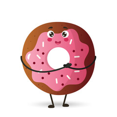 kawaii style donut kawaii cute donut, 
