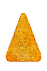 Tortilla chips, nachos isolated on white