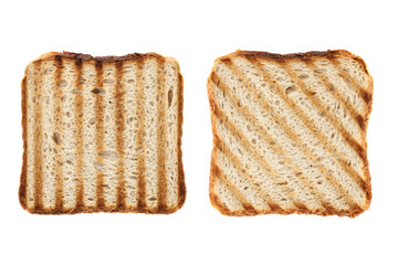 Toast isolated on white