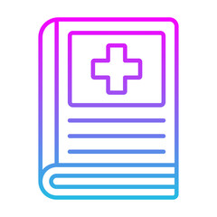 Fototapeta premium Medical Book Icon