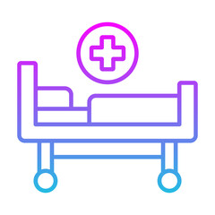 Fototapeta premium Bed Icon