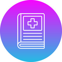 Fototapeta premium Medical Book Icon