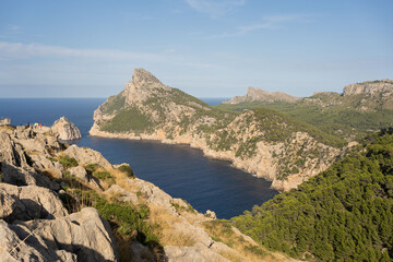 Fototapeta premium Vacations at Spain: Mallorca landscape and view to Cape Formentor.