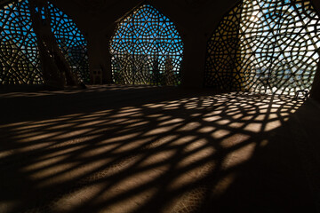 Islamic or ramadan concept. Mosque and shadows of the window