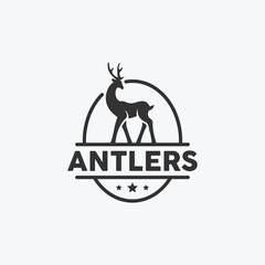 Deer vintage logo design inspiration