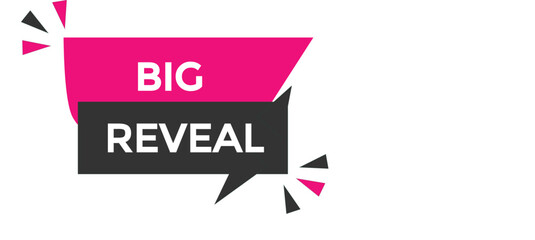 big reveal button vectors.sign label speech bubble big reveal 