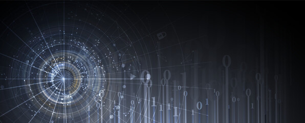 Neural network concept. Connected cells with links. High technology process. Abstract background