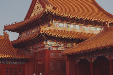 Fototapeta premium chinese architecture in the forbidden city