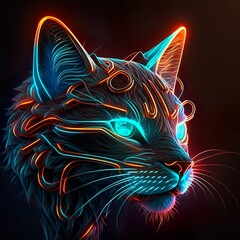 Neon Cat 