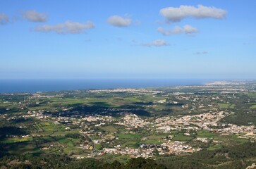 Fototapeta premium Vistas desde el Palacio da Pena, Sintra