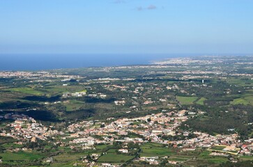 Fototapeta na wymiar Vistas desde el Palacio da Pena, Sintra