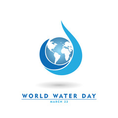 world water day background , greeting card or poster for campaign save water. Save the water