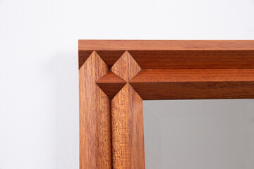 Rectangle mirror, rectangle wooden mirror frame