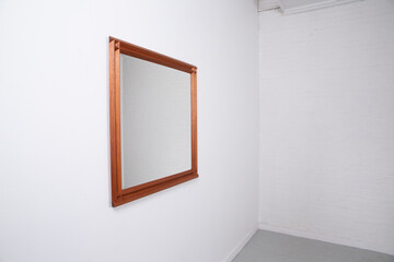 Rectangle mirror, rectangle wooden mirror frame