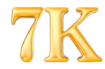 Thank You 7K Follower Golden