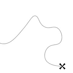 Treasure doted Line