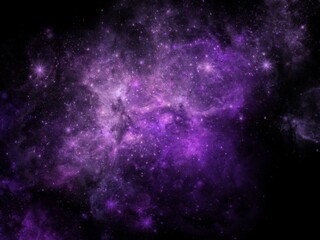 Obraz na płótnie Canvas Purple Galaxy