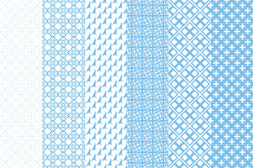 Seamless set of pattern. Can be used for wallpaper, pattern fills, web page background, surface textures.