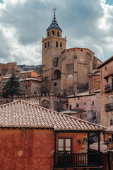 
pretty mountain village Albarracin, Aragon, Spain.