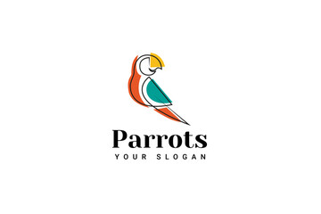 Parrot Logo Icon Vector Illustration © Dyn Studio