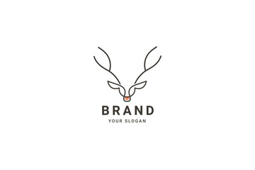 Deer Logo Icon Vector Illustration