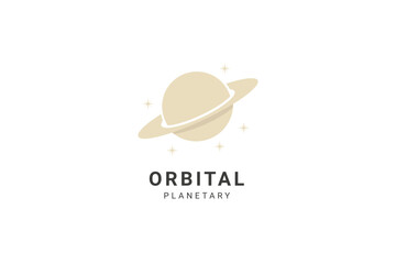 Creative Planet Orbit Sphere Logo Design © Dyn Studio