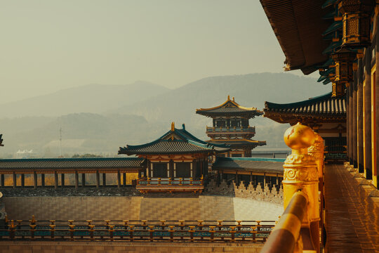 view of xiangyang tang dynasty city film and television base