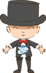 Magician png graphic clipart design